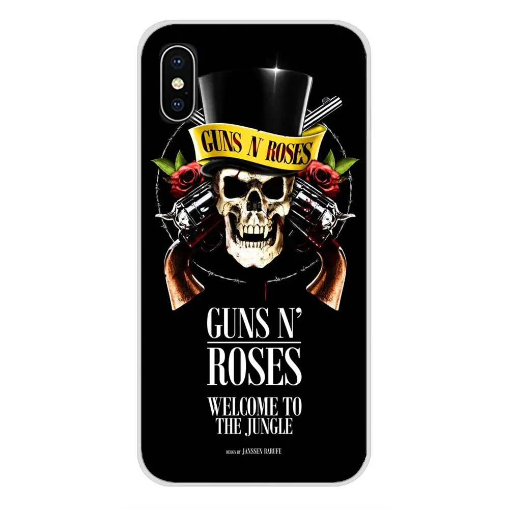 Прозрачные чехлы из ТПУ кожи НРГ группа Пистолеты N Roses крест для LG G3 G4 мини G5 G6 G7 Q6