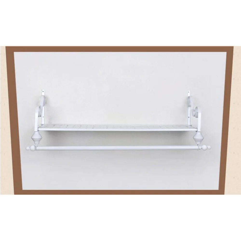 

European Vintage Iron Art Wall Hanging Storage Rack Clothes Rack (Black)