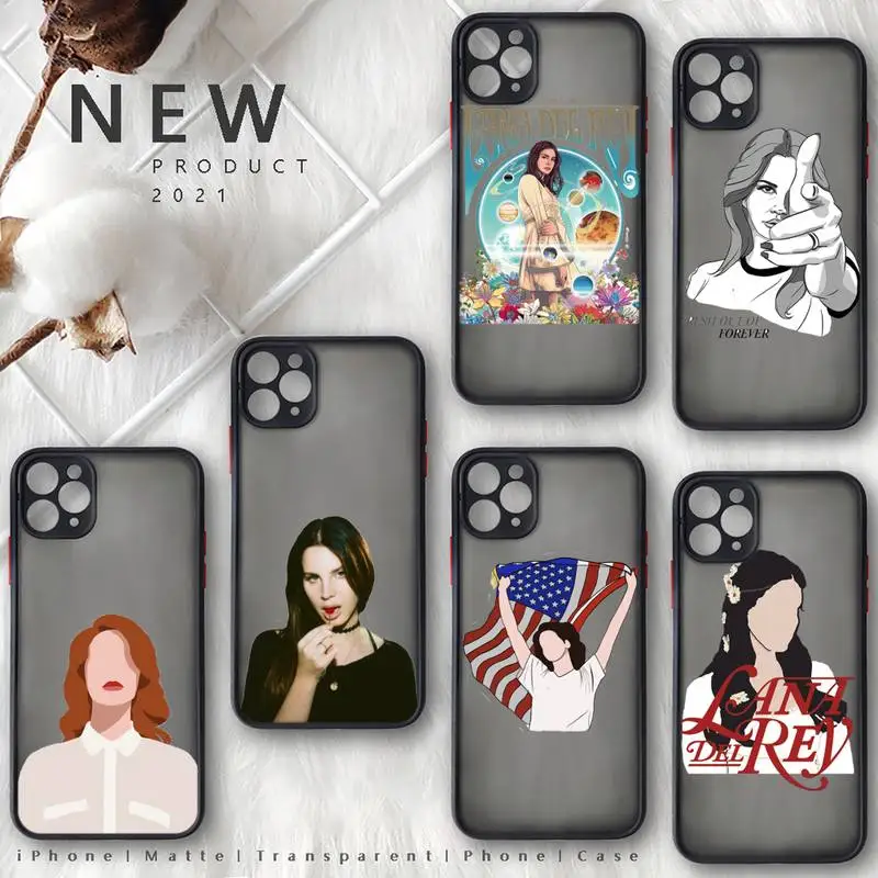 

Lana Del Rey sexy model singer Phone Case For iphone 12 11 8 7 plus mini x xs xr pro max matte transparent cover