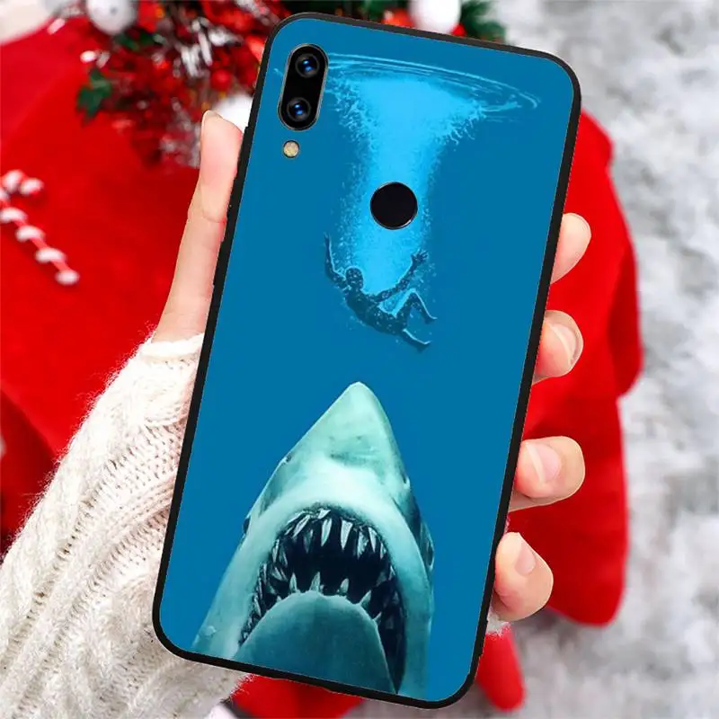 

shark Megalodon ocean animal art Phone Case For Xiaomi Redmi note 7 8 9 t k30 max3 9 s 10 pro lite