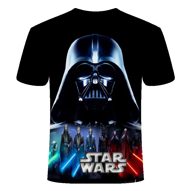 Новинка 2019New Camisetas Hombre, новые мужские футболки со Звездными войнами, футболки с 3D принтом, топы с круглым вырезом, с коротким рукавом, Мужская футболка с длинными рукавами, размер S-6XL