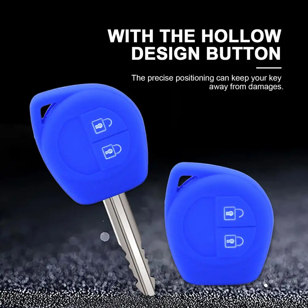 

Customized High Quality Silicone Car Key Cover Hollow Design Button Car Key Protective Case Car Key Protector Accessories