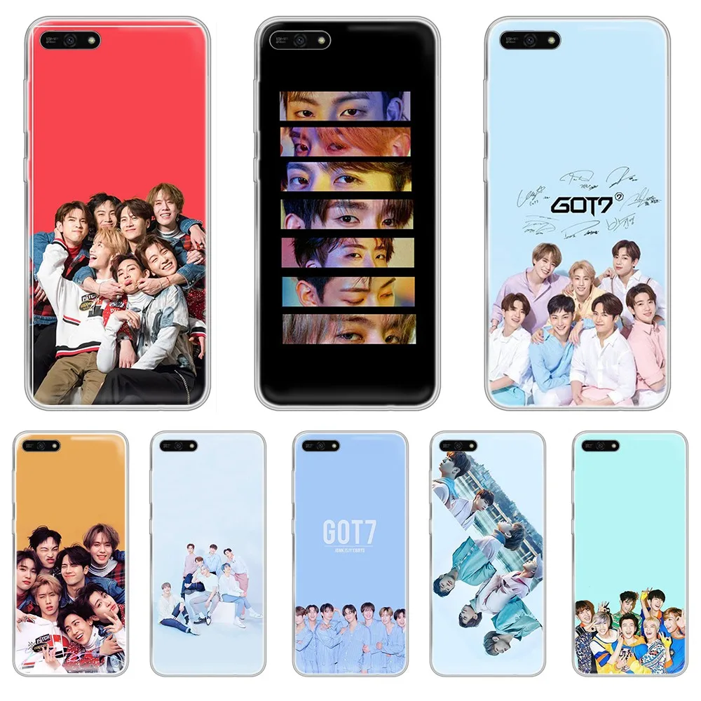 GOT7 Корейский мужской поп группа художественный бампер Etui Прозрачный чехол для