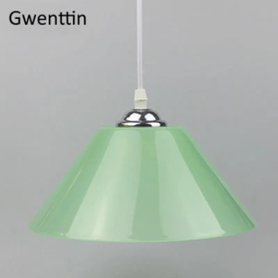Green No Bulb Современные подвесные светильники из ПВХ, скандинавские светодиодные пластиковые подвесные лампы для кухни, столовой, домашнего декора, светильники - Цвет корпуса: Green No Bulb