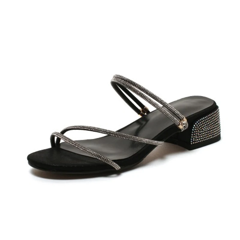 

Сандалии женские на тонком каблуке, босоножки на высоком каблуке, летняя обувь, большие размеры