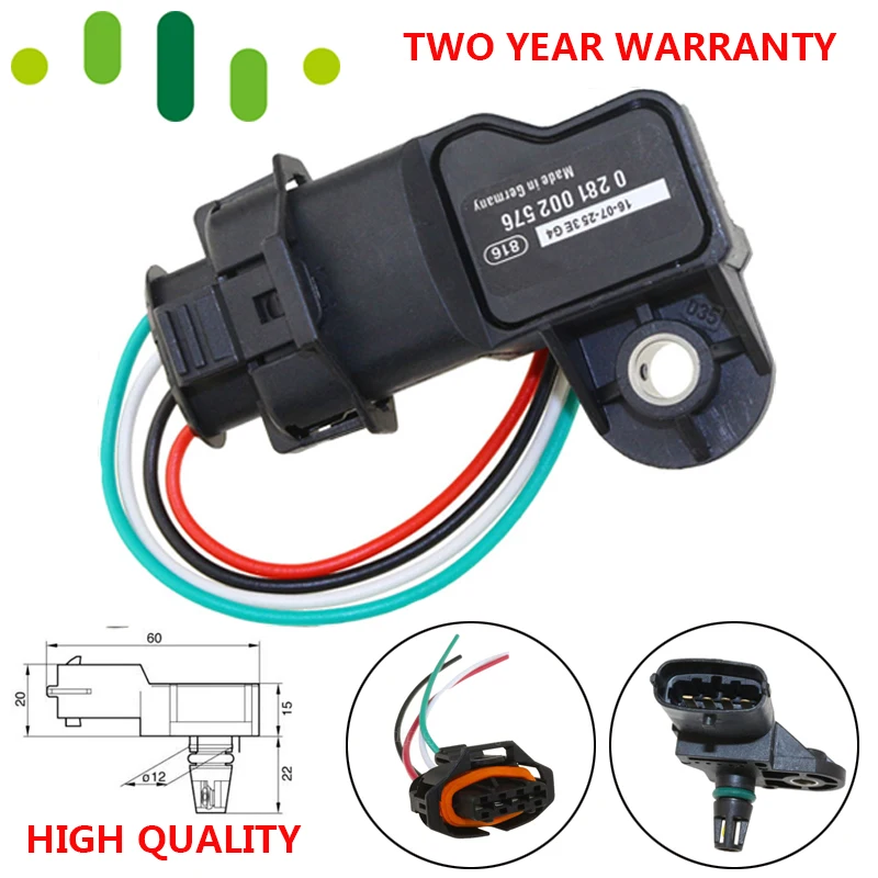 Коллектор Boost Air pressure карта сенсор для IVECO EuroCargo EuroStar Stralis Trakker 0281002576 504073323 с разъемом