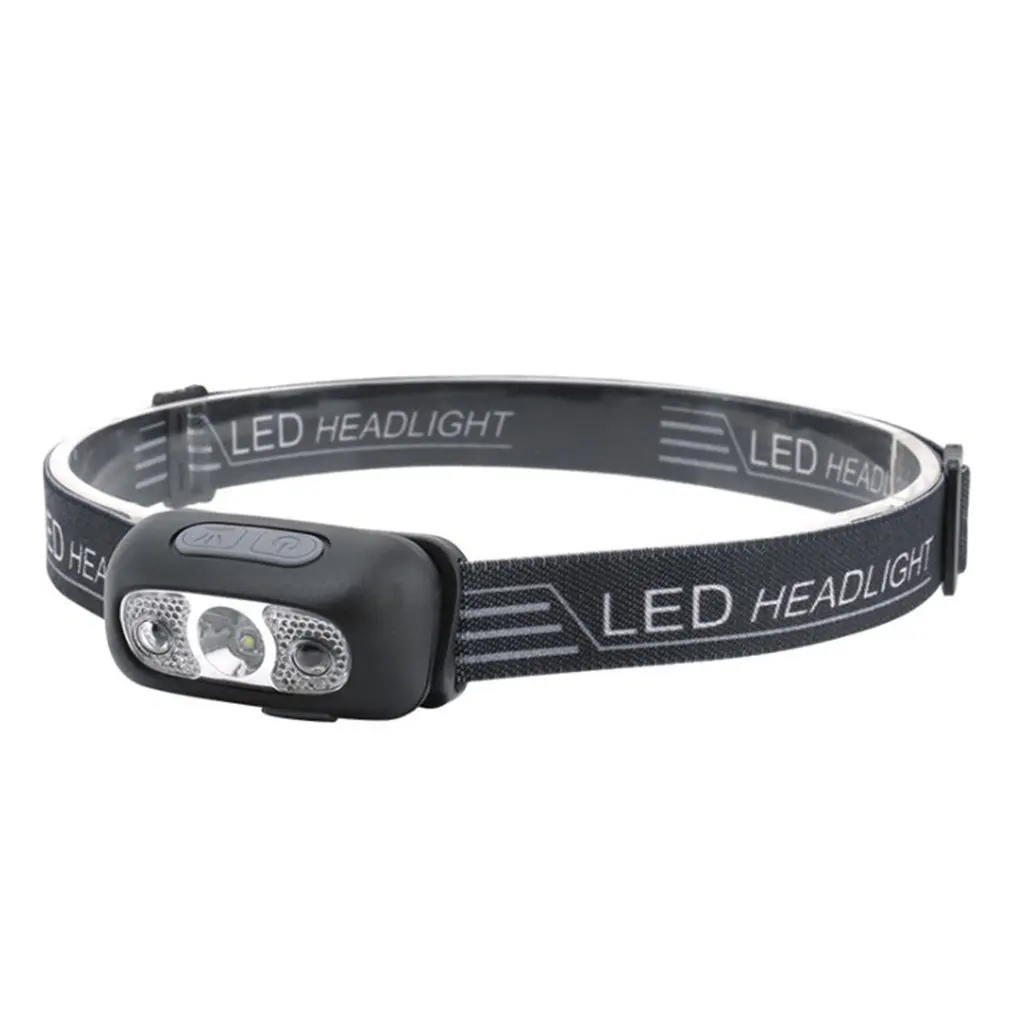 

K03 Night Fishing Sensor Headlight XP-G2 Lamp Beads Polymer Battery Strong Light LED Headlight USB Rechargeable Light