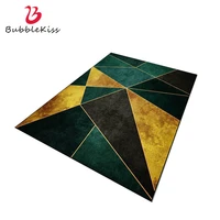 bubble kiss nordic luxury gold geometric carpets for living room customized non slip floor mats bedroom home decor area rugs