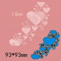 new metal cutting dies love heart branch new stencils for diy scrapbooking paper cards craft making craft decoration 9 39 3 mm