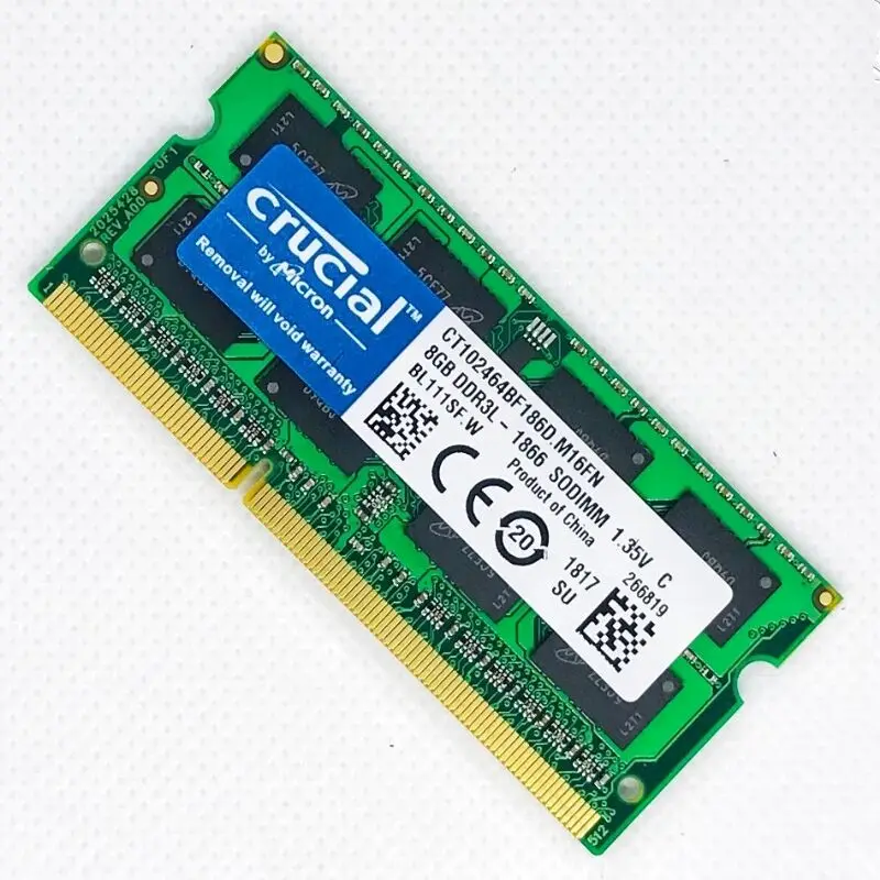 crucial rams ddr3 8gb ddr3l 1866 sodimm 1 35v laptop memory ddr3 8gb 1866mhz laptop memoria notebook ram ddr3 14900 8gb 1866 free global shipping