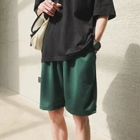 summer mens trousers simple wild shorts hong kong style trend shorts mens fashion loose casual five point pants