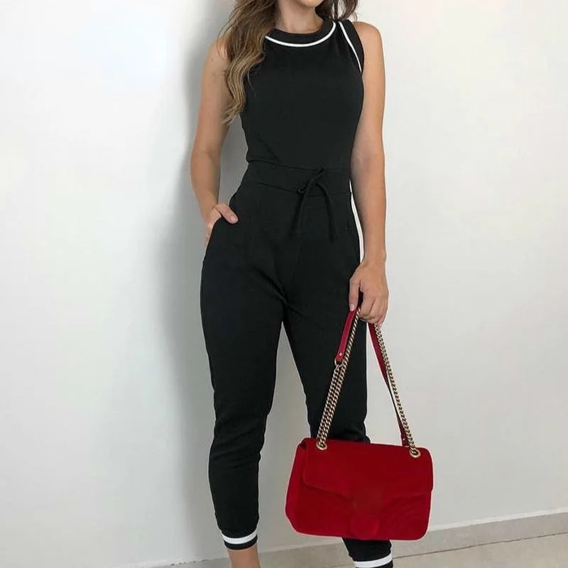 

Women Rompers Sleeveless Summer One Piece Jumpsuit