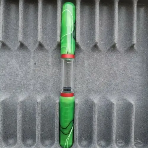 Перьевая ручка прозрачная из смолы ручки для фонтанов M Nib пружинный поршень