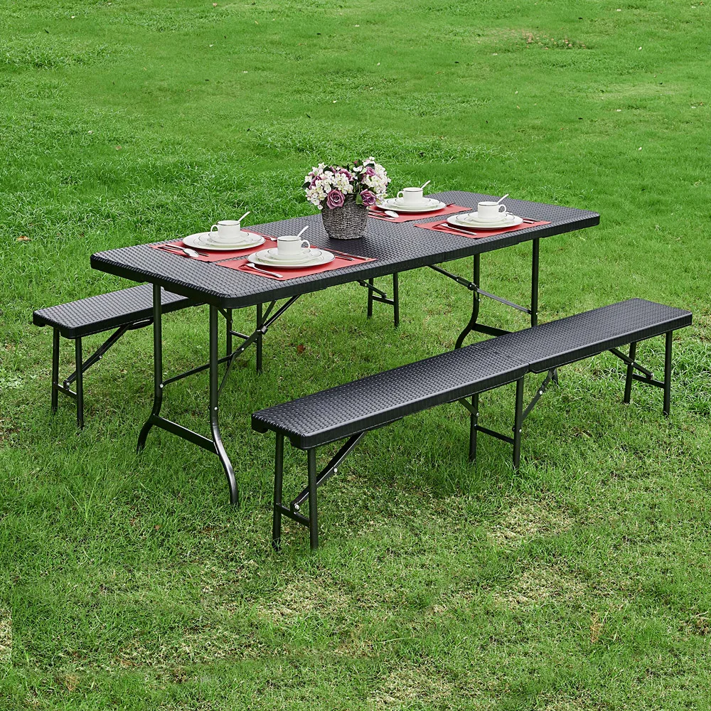 Складные скамейки для патио 6 футов Длинные складные кемпинга пикника улицы сада