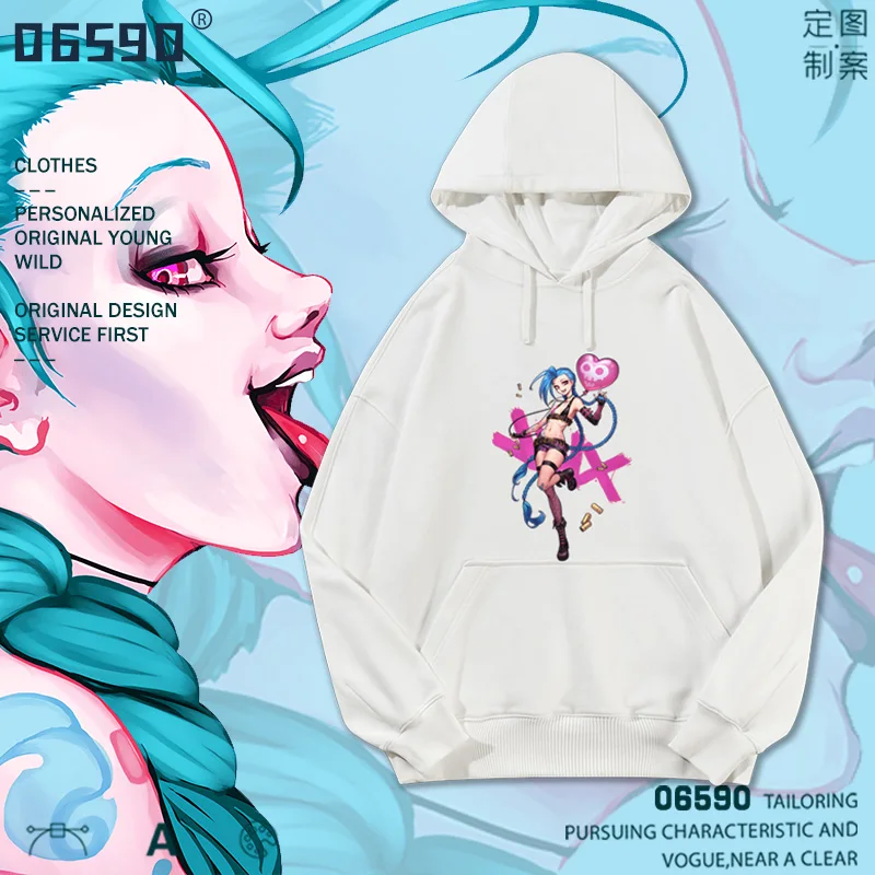 

Мужской свитер LOL Arcane jinx мужской осень/зима студенческий Повседневный свитер мужской кашемир
