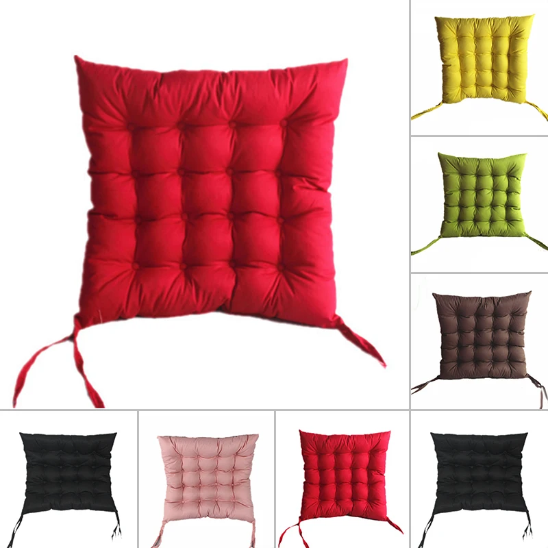 Chair Cushion Seat Pads Dining Kitchen With Tie On Garden Patio Removable Covers |
