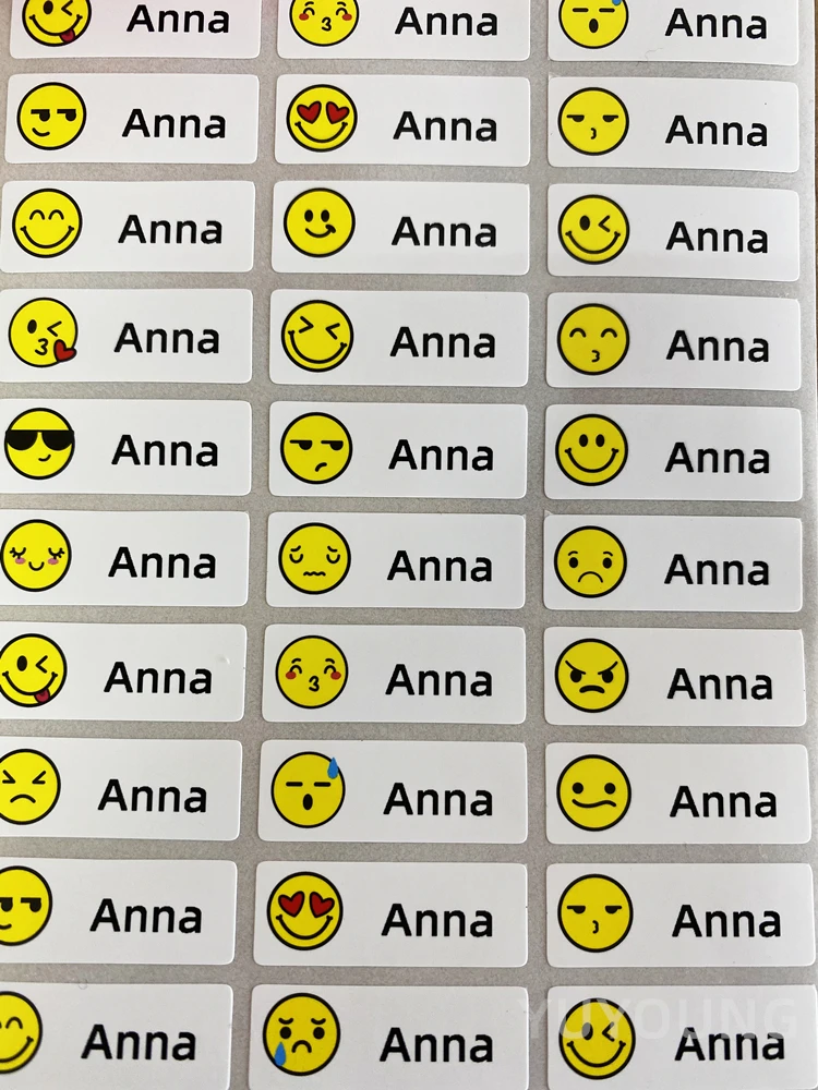 Наклейки с именем на заказ мультяшная наклейка водонепроницаемые