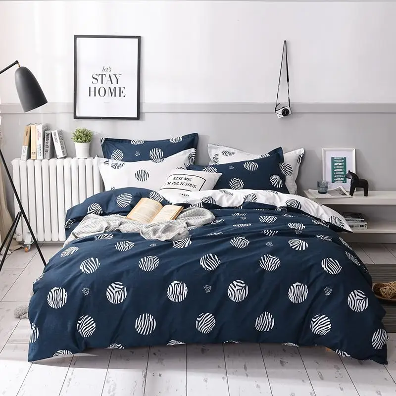 

35 Bedding Sets 3/4pcs Geometric Pattern Bed Linen Duvet Cover Bed Sheet/fitted sheet Pillowcases Cover Set