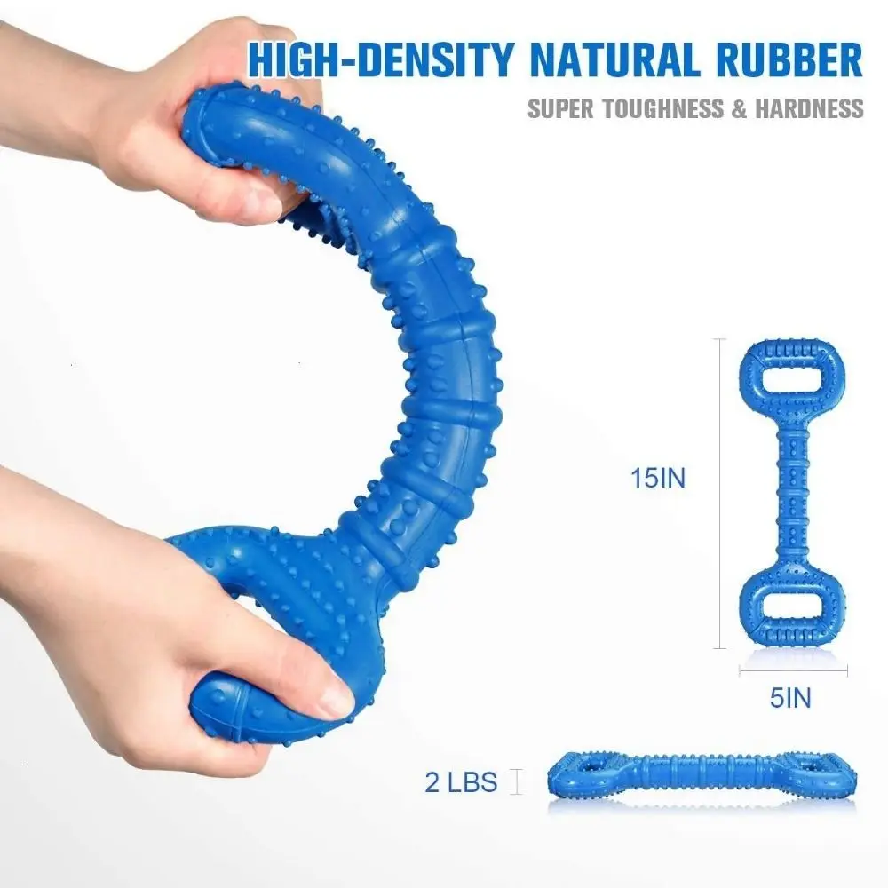 

Durable Dog Chew Toy Bite-resistant Pet Molar Stick TPR Dog Interactive Natural Rubber Tug-of-War Toy For Aggressive Chewer Pet