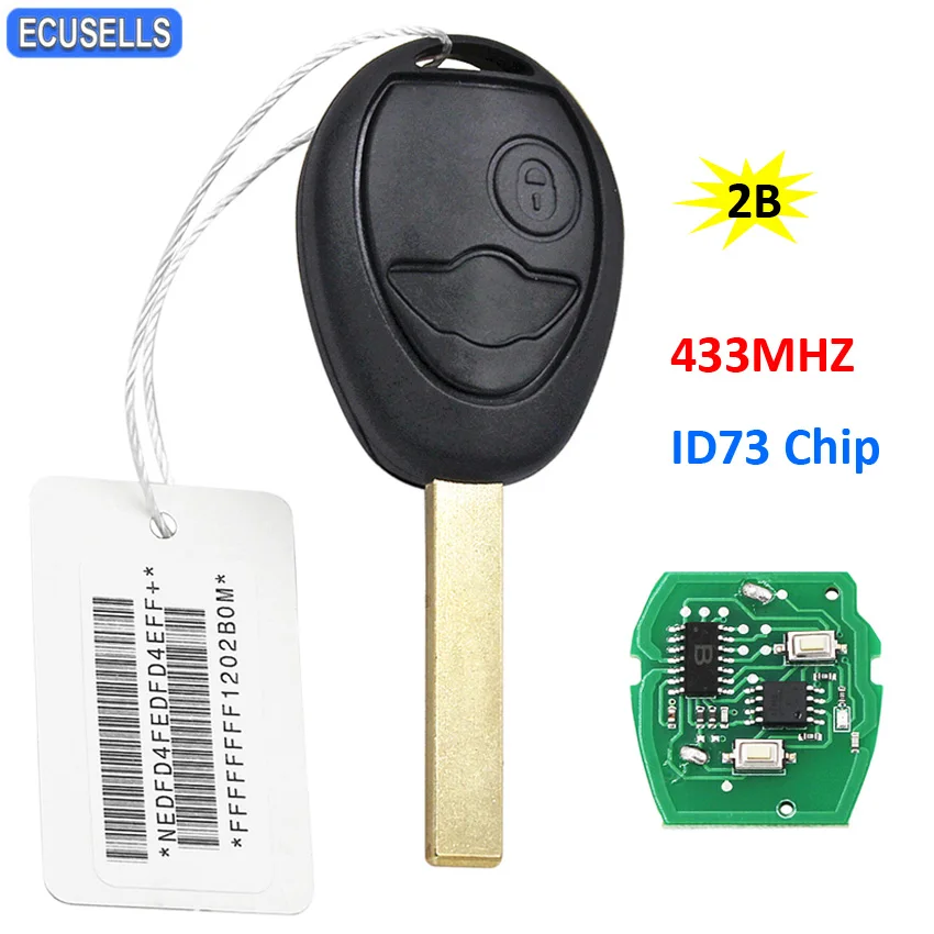 Новинка замена OEM 2 кнопочный дистанционный ключ 433 МГц ID73 стробоскопический чип