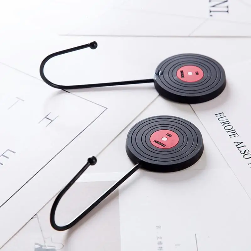 Seamless Self Adhesive Wall Hook Creative Magnetic Tape Record Disc Disk Retro Mount Key Holder Hanger Organizer Decor | Дом и сад