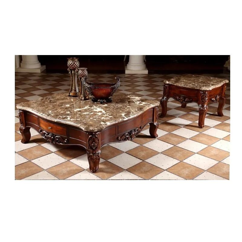 

natural antique style living room furniture industrial solid wooden coffee table end table طاولة قهوة خشبيّة نهاية الجدول GH132