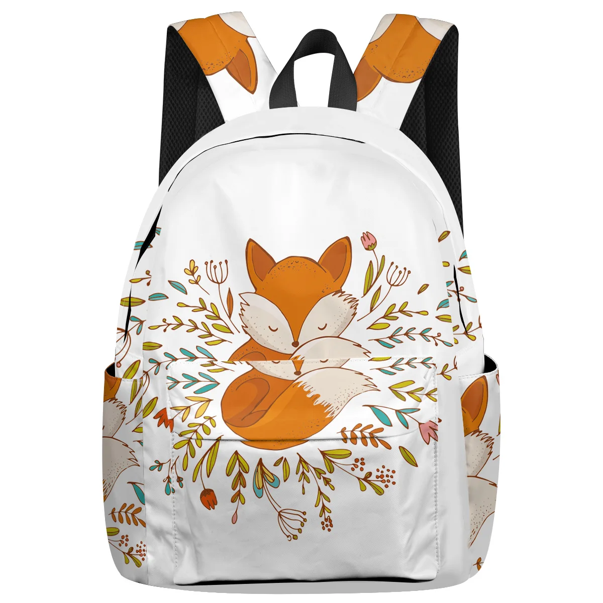 WHEREISART животные Милая лиса и цветок рюкзаки День Святого Валентина школьные сумки книга пятнистости