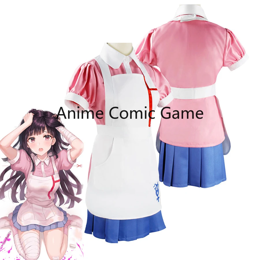

Anime Danganronpa Cosplay Costumes Mikan Tsumiki Uniform DanganRonpa 2 Cosplay Clothes Skirt Party Halloween Costume for Women