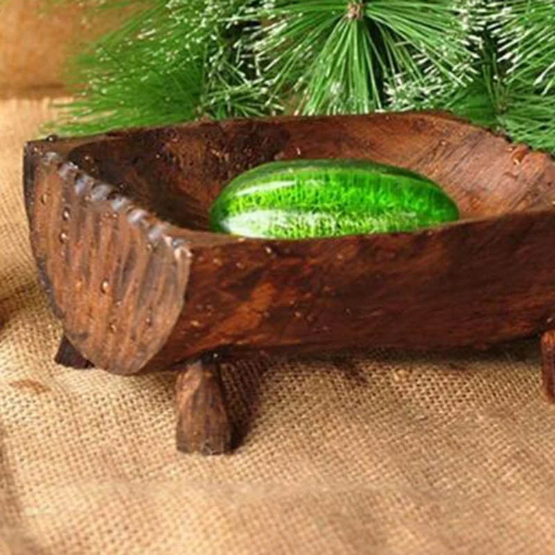 Деревянный чехол для мыла ванной комнаты раковина душевая тарелка прямоугольная