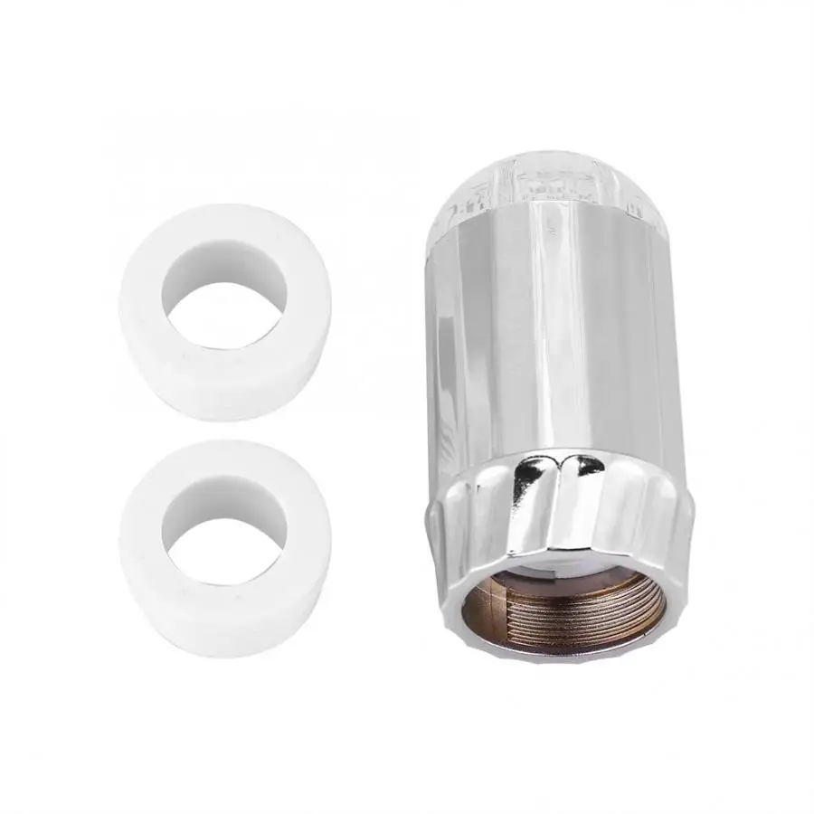 3 Colors Changing Glow LED Light Faucet Aerator Kitchen Sink Water Stream Faucet Bathroom Basin faucet Mixer Tap Adapter