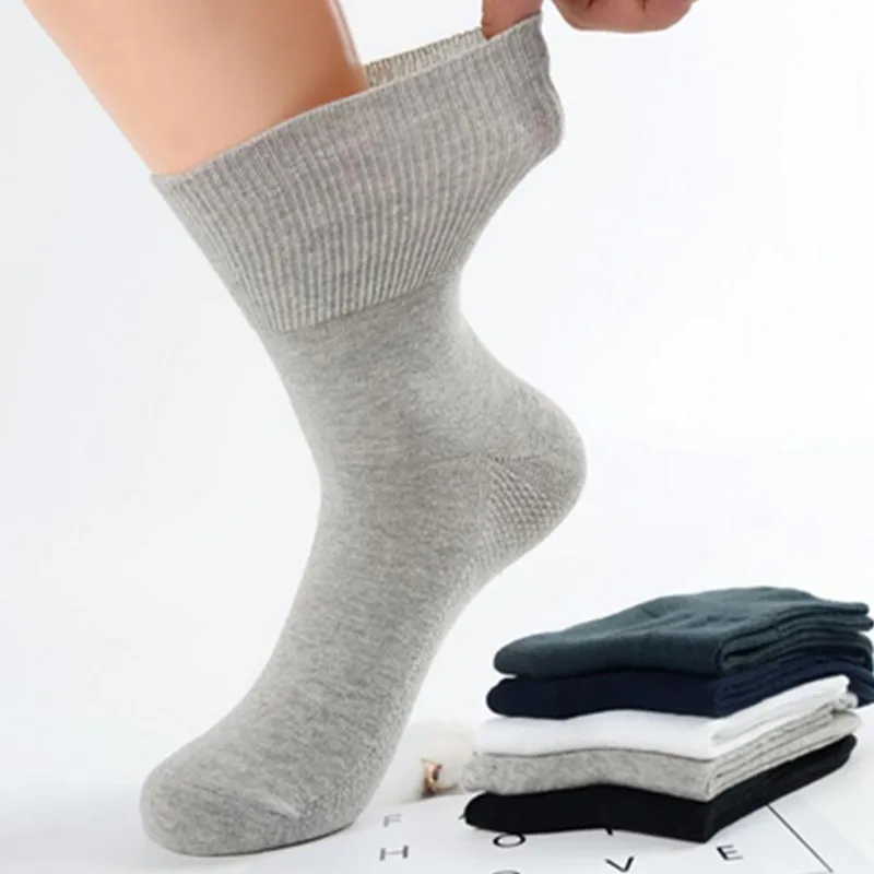

Diabetic Socks Prevent Varicose Veins Socks for Diabetes Hypertensive Patients Bamboo Cotton Material 4 Pairs / Lot