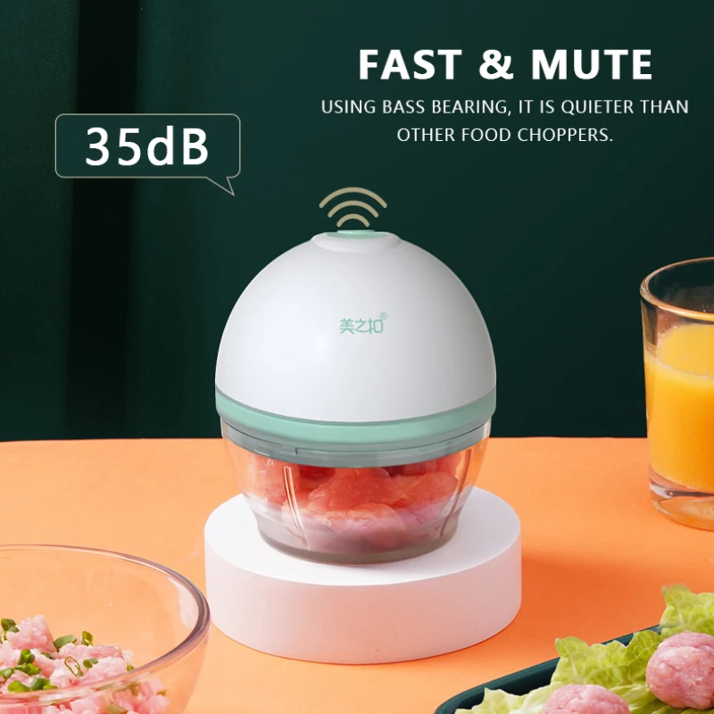 

Usb Electric Mini Food Chopper Crusher Press Fresh Chili Meat Fruit Grinder Cutter Vegetable Mixer Tools Kitchen Accessories