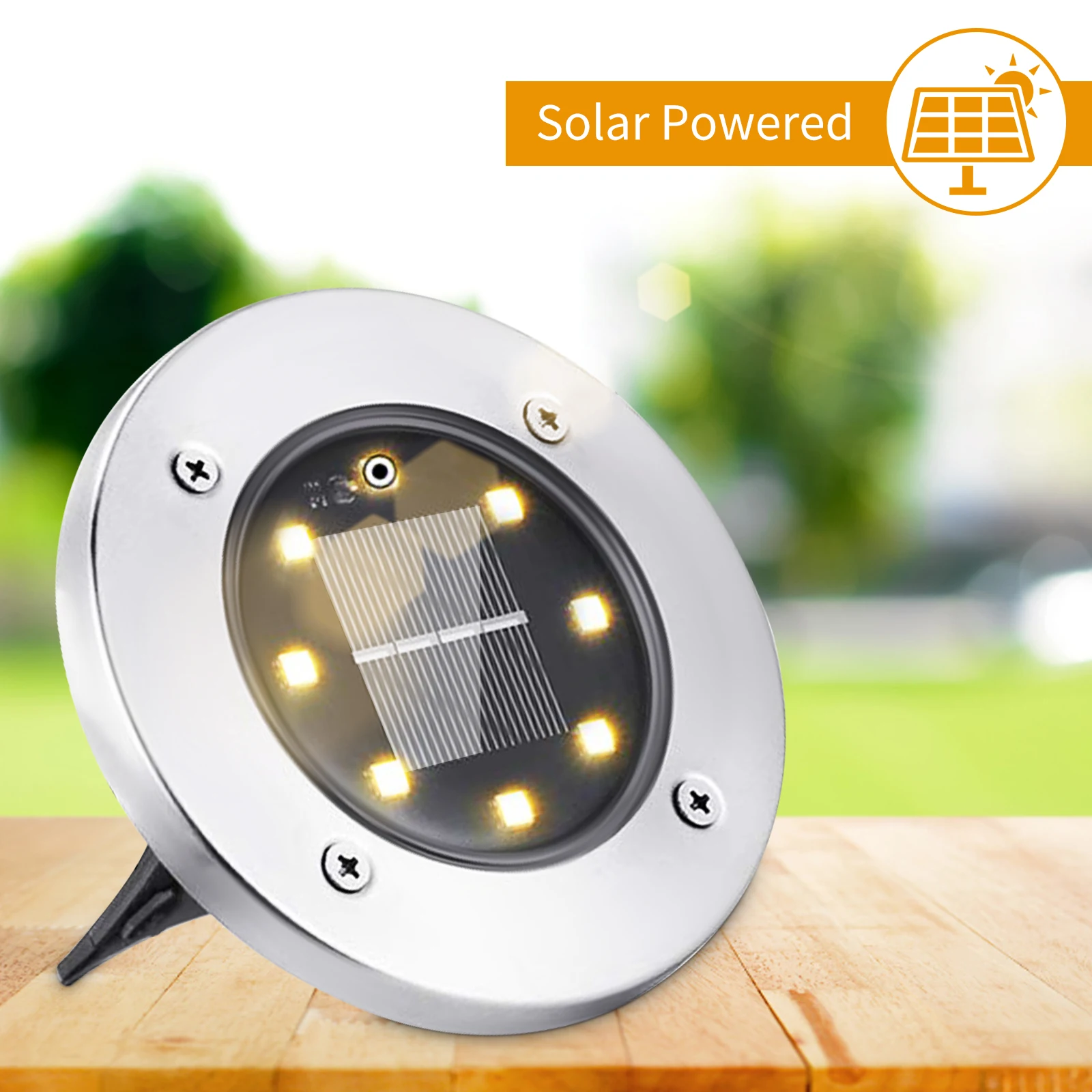 구매 태양 지상 조명 LED 태양 디스크 램프 방수 야외 정원 풍경 조명 파티오 경로 잔디 마당 산책로 장식