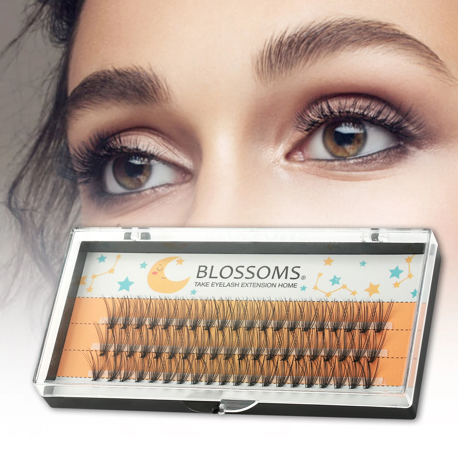 

MUSELASH Russian Volume Beam Lashes Segments 10D/20D Individual C/D Curl 3D Natural Soft Mink Faux Eyelash Extension