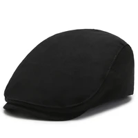 2021 mens elegant berets peaked caps sun hats mens british retro peaked caps casual and versatile cabbie gatsby adjustable