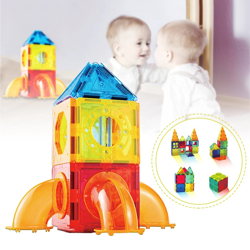 

Newly Stacking Toys Children's Assembling Building Blocks Early Education Inserting Magnetic Assembly Safe and Super Stron