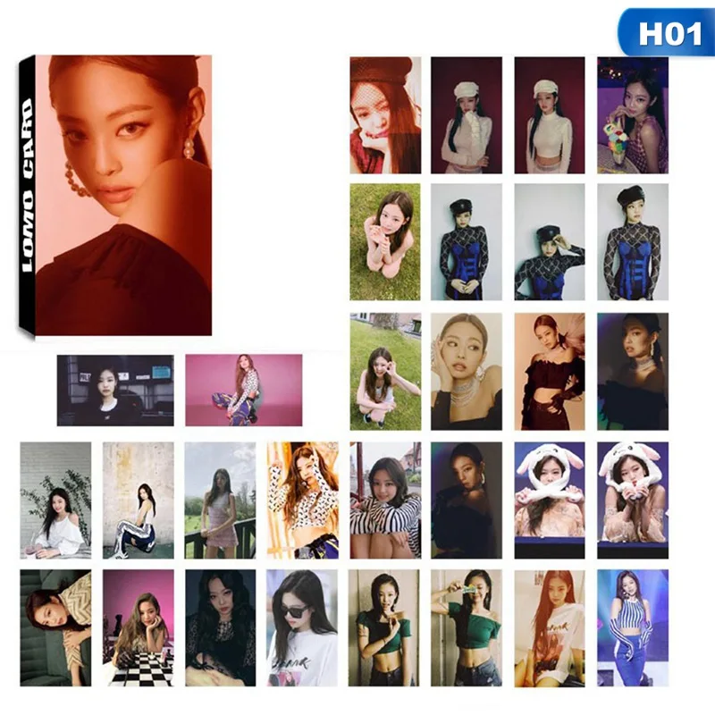 KPOP BLACKPINK альбом самодельная бумага Lomo карта фото плакат в виде карты HD Фотокарта 30 шт./компл. коллекция фанатов