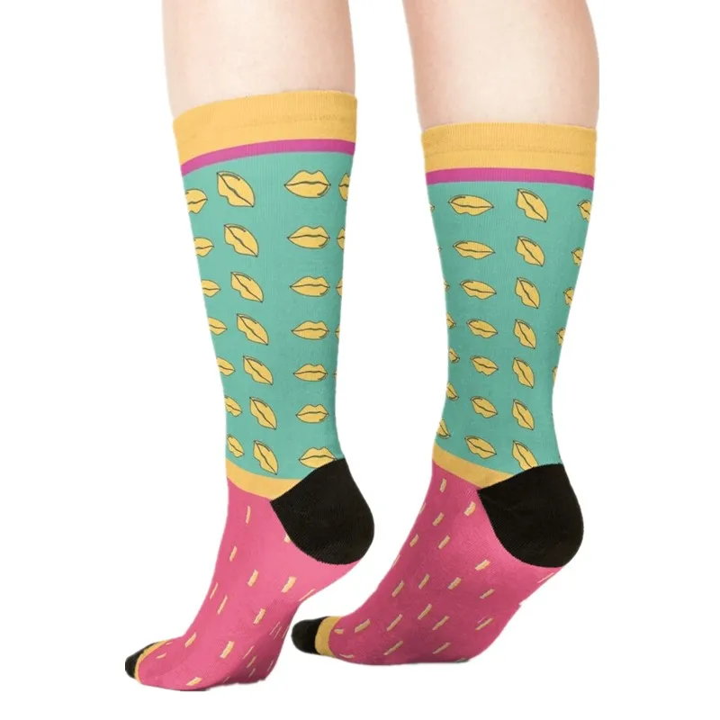 

Women's socks kawaii Colorful Butterfly Arts printed Socks Women harajuku Happy Funny Novelty cute girl gift Socks for women