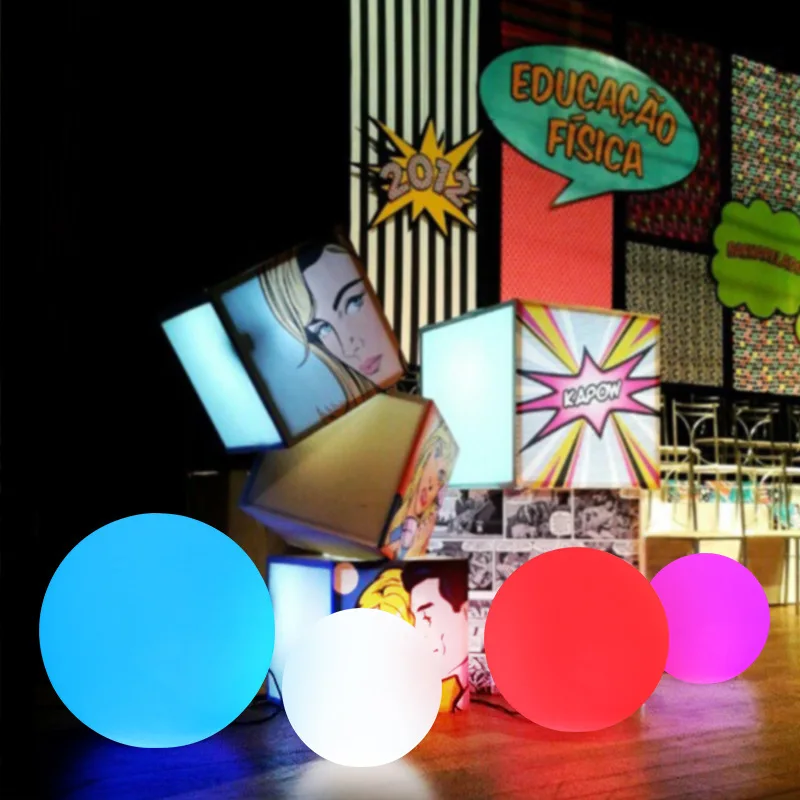 D30CM RGB светодиодные шариковые огни Рождество мероприятие свадьба ночная