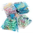 10 шт. 7x9 см x 9 см x 12 см 13x18 см Красочные органзы мешки для упаковки ювелирных изделий, сумки свадебный подарок сумки мешочки с шнурком