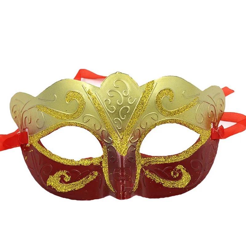 10p рекламная маска вечерние модные креативные черные волнистые золотые цветные