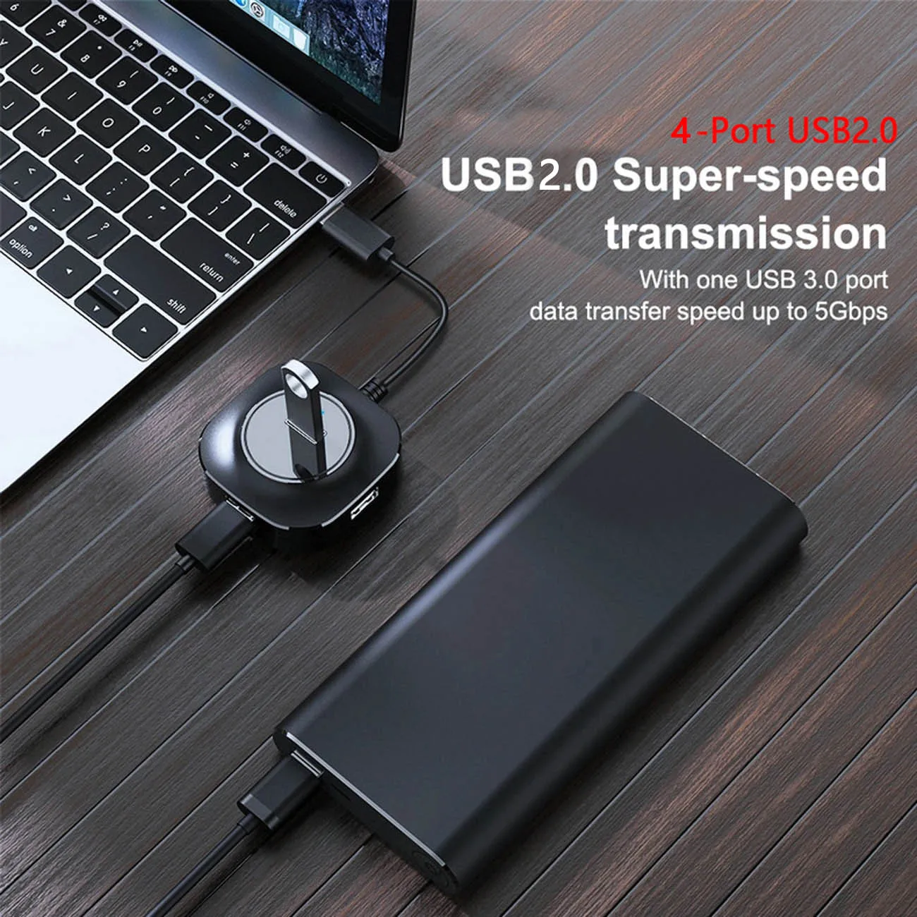 

USB-разветвитель на 4 порта USB 2,0, 30 см