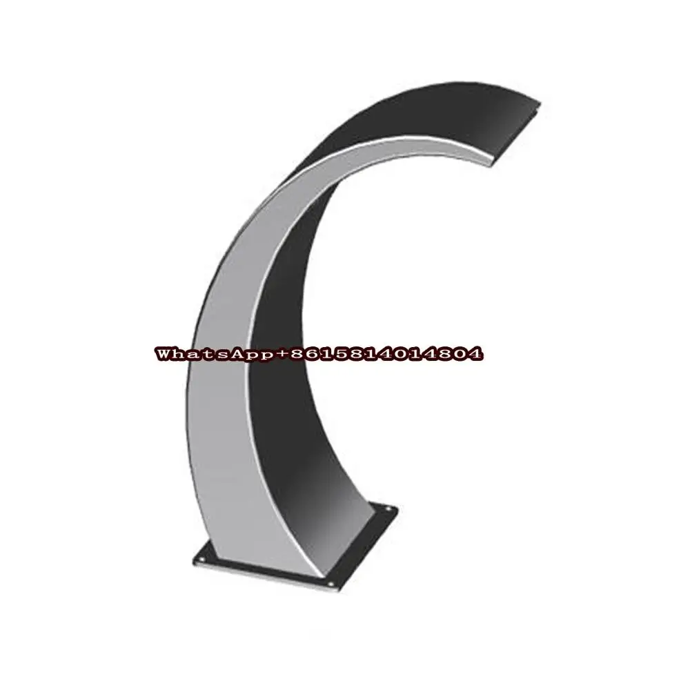 

Гибкий водопад в форме Луны из нержавеющей стали 2019, водостойкий светодиодный стержень RGB для садового пруда и бассейна