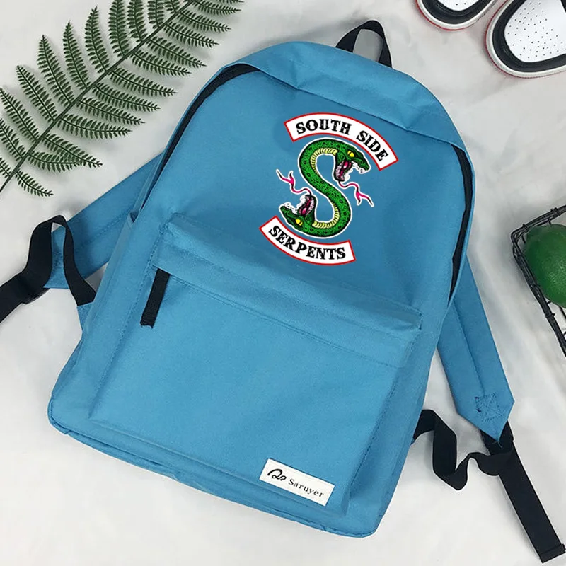 

Рюкзак Riverdale Southside Serpents bolsas, дорожный рюкзак для ноутбука kawaii, мужской рюкзак с кисточками для дам