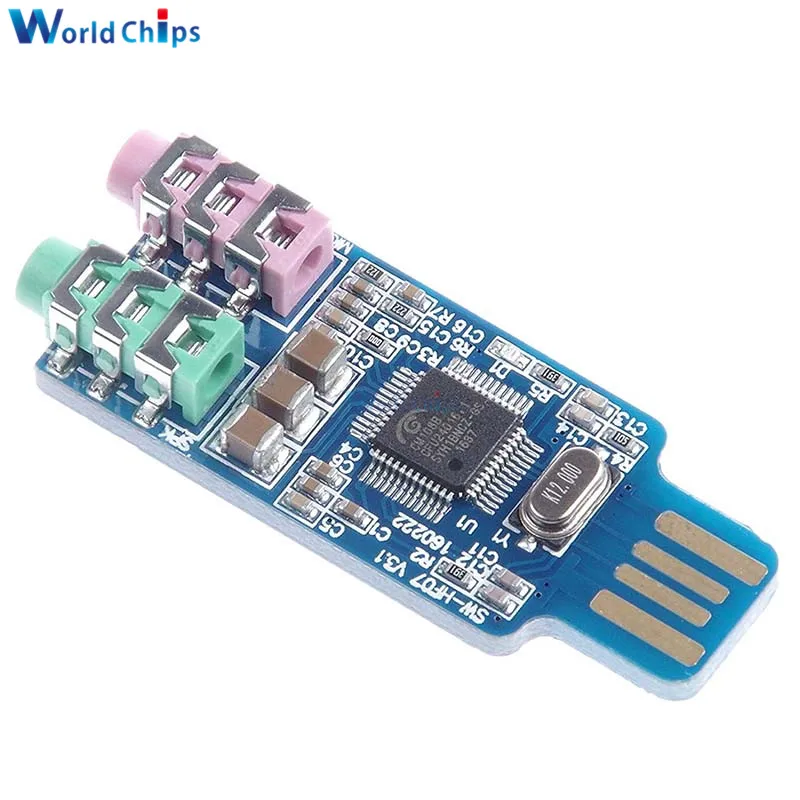 USB-модуль звуковой карты CM108 Бесплатный драйвер для ноутбука компьютера внешняя