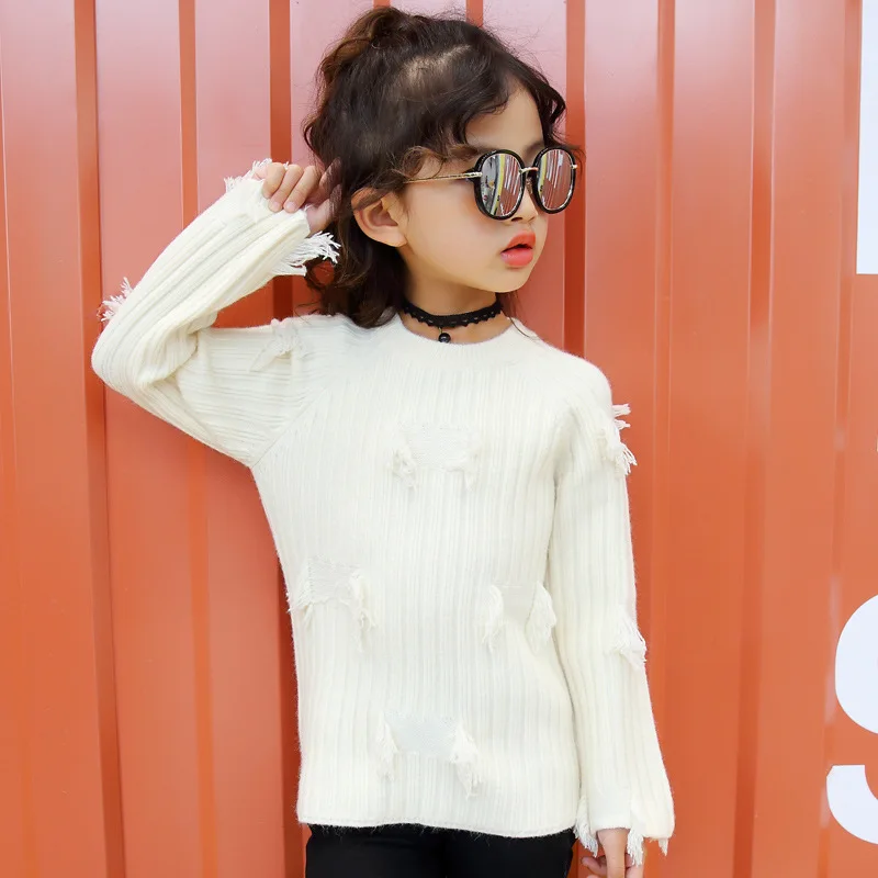 Новый осенне-зимний свитер для маленьких девочек коллекция 2019 года одежда