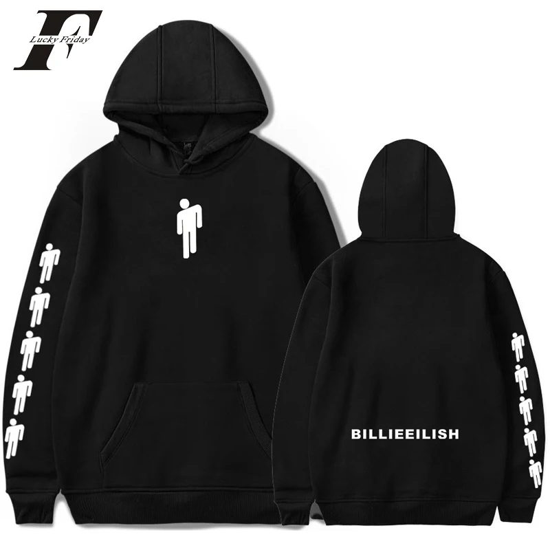 Новая Толстовка Billie Eilish для мужчин и женщин, черная хлопковая толстовка с капюшоном для пары, толстовка Billie Eilish, простая теплая Женская/мужская толстовка с капюшоном, одежда