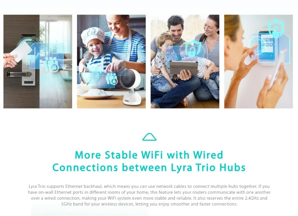 ASUS Lyra Trio AC1750 3x3 MIMO домашняя сеточная WiFi система Двухдиапазонные беспроводные сеточные сетевые роутеры
