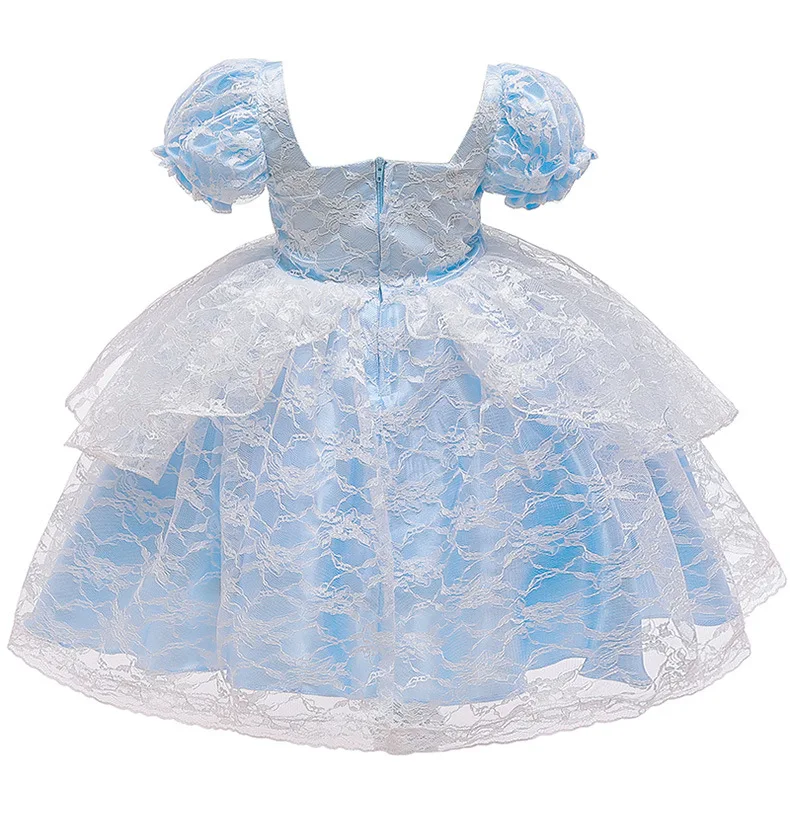 Новый 3D с цветочным принтом для новорожденных и маленьких Платья девочек одежда