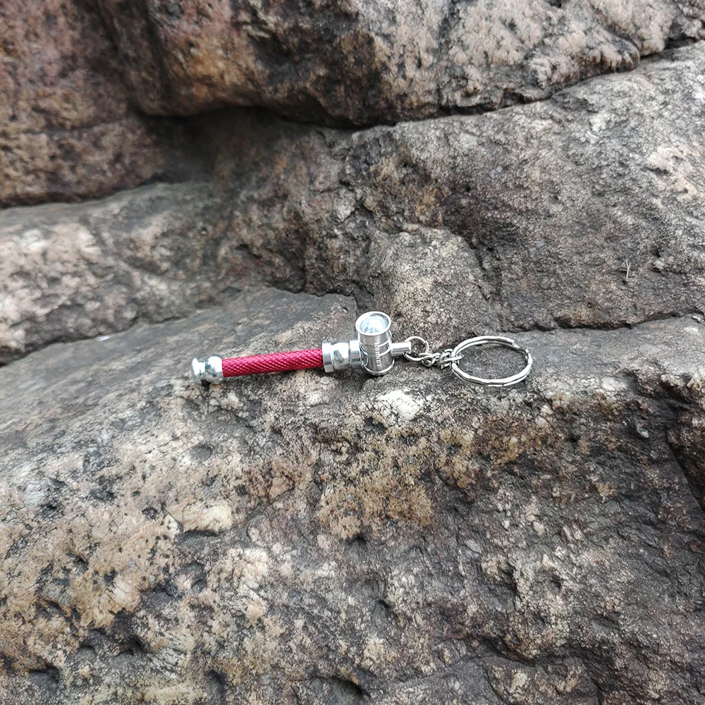 Богатая собака курительная трубка Мини милый брелок Алюминиевый металлический